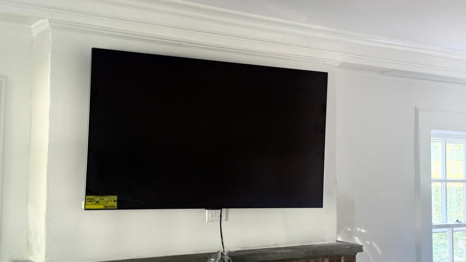Drywall Over a Brick Fireplace Breast in Rye, NY