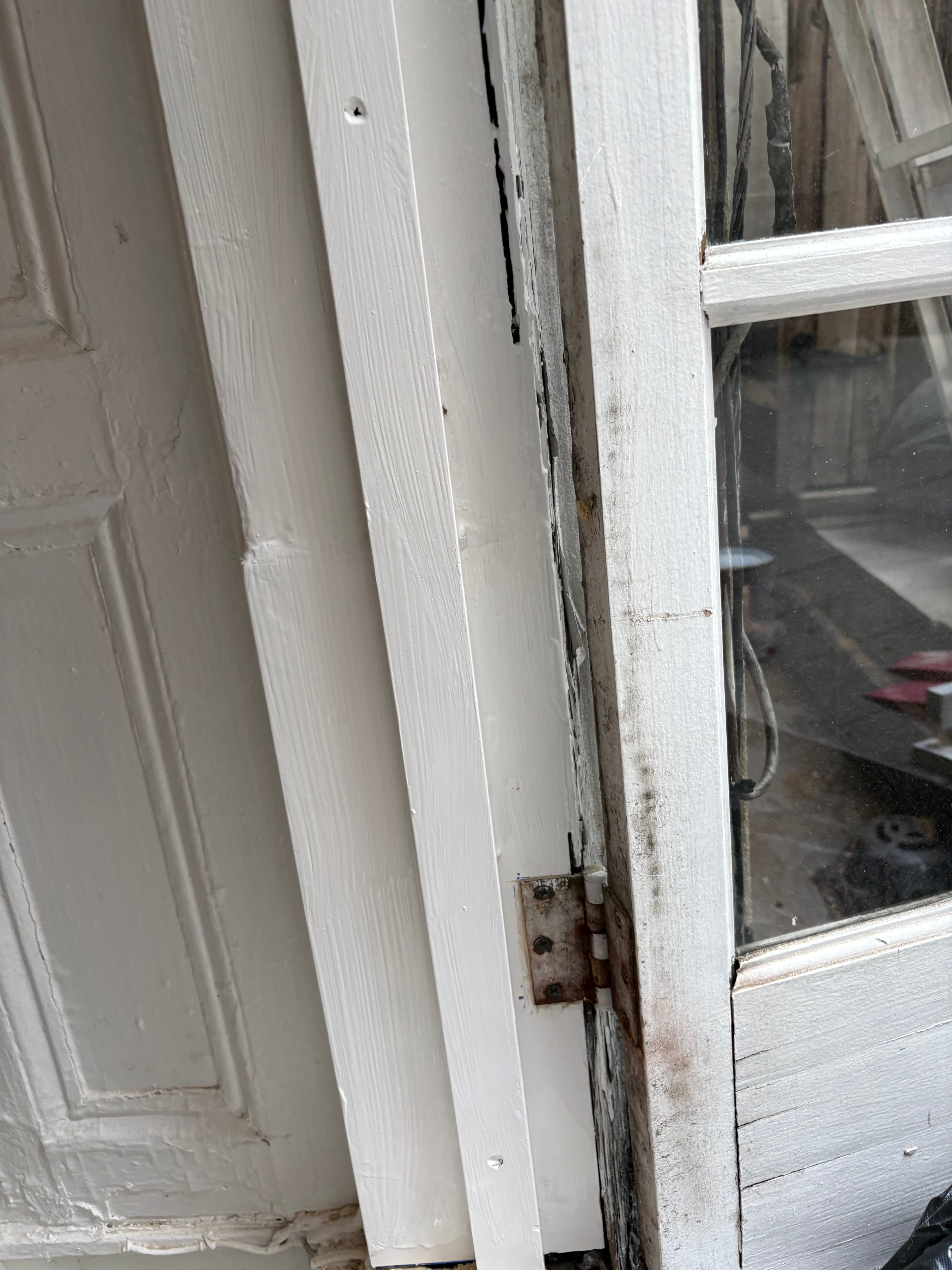 Door Jamb Dry-Rot Repair & Stairwell Closet Plaster Restoration
