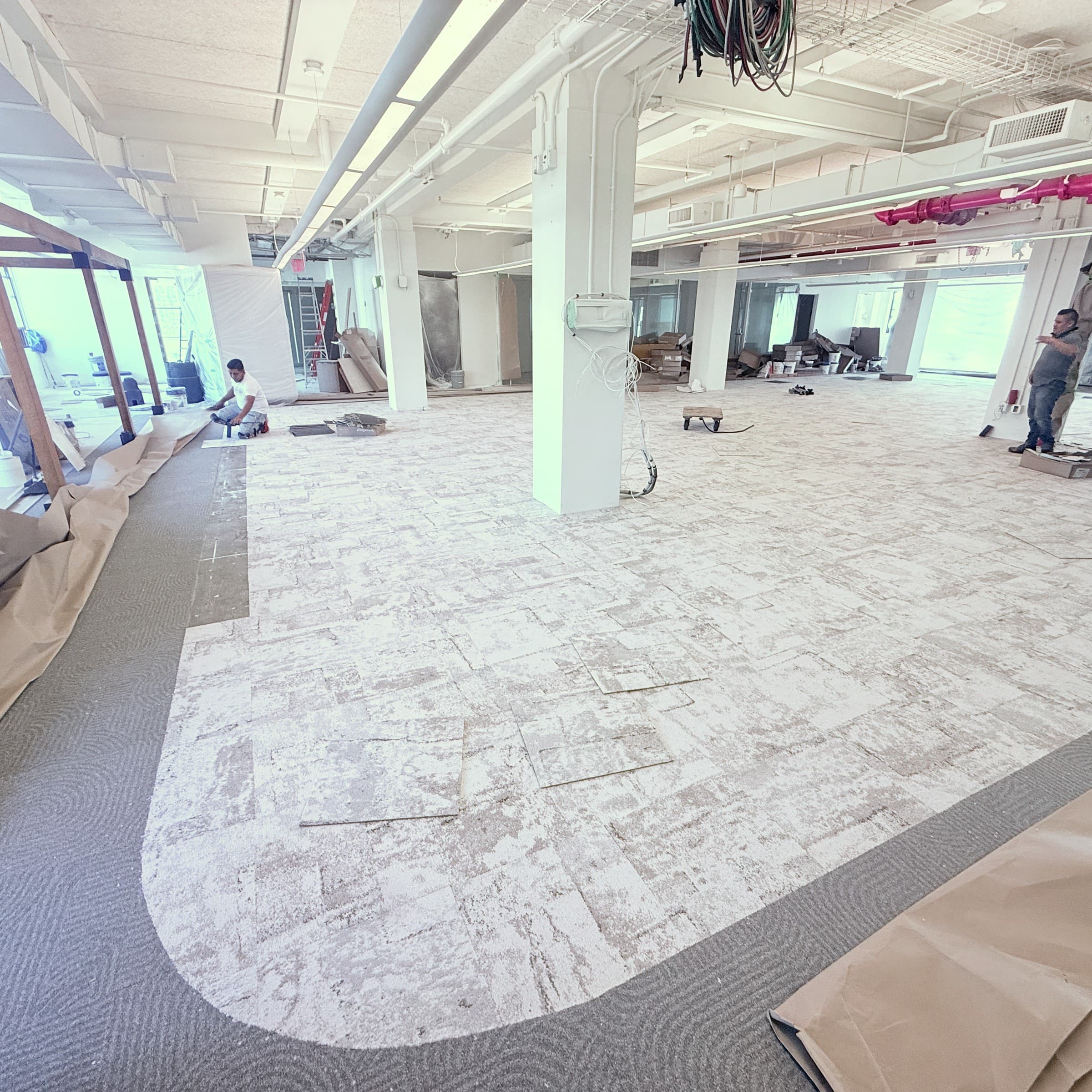 Flatiron Office Fit-Out: Painting, Flooring and HVAC Ductwork